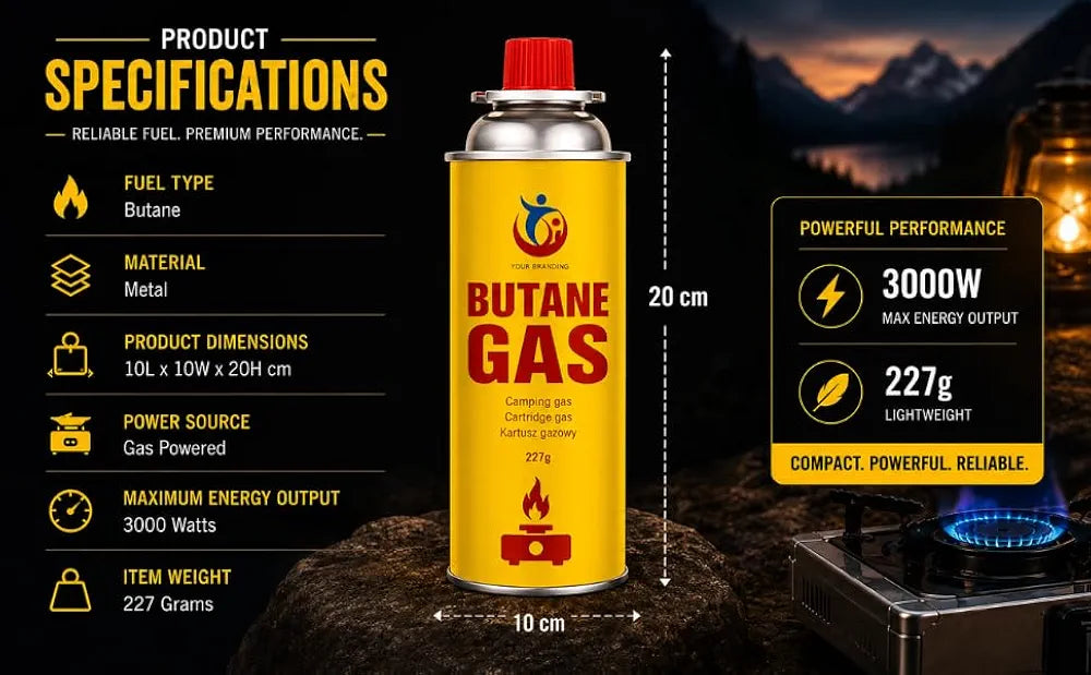 Butane Gas Canister 227g