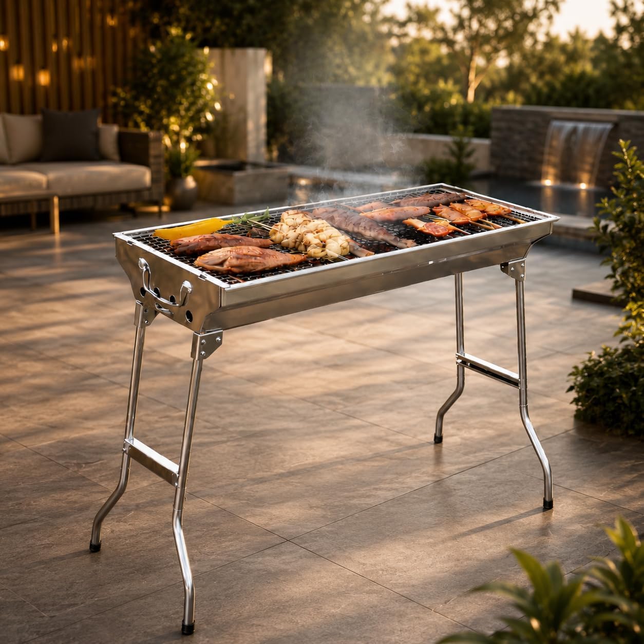 Portable BBQ Grill With Stand