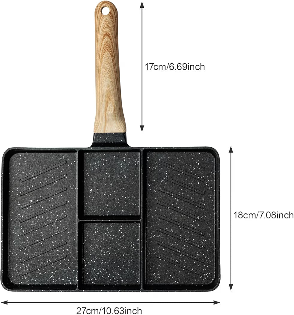 10" Multi-Compartment Non-Stick Frying Pan