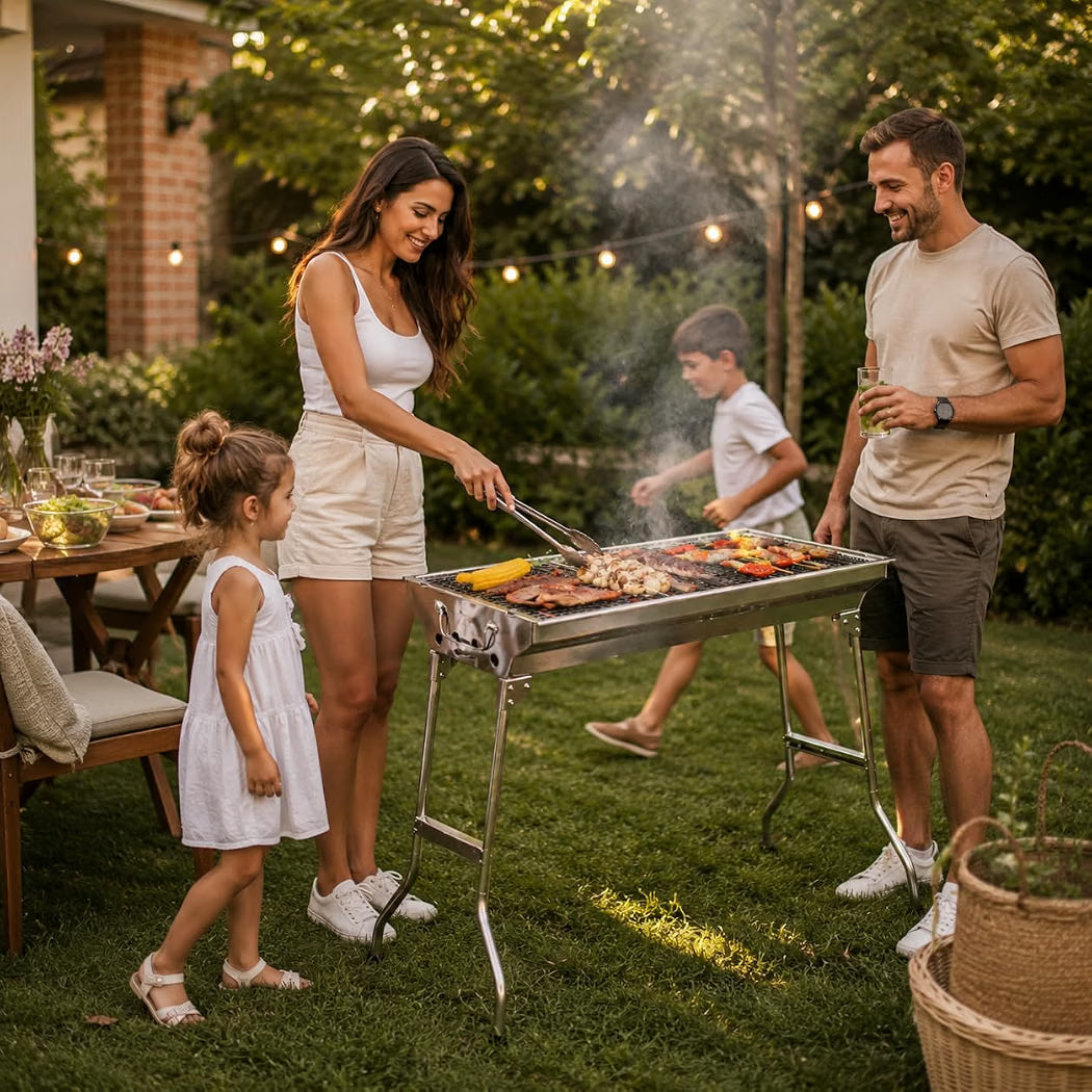 Portable BBQ Grill With Stand