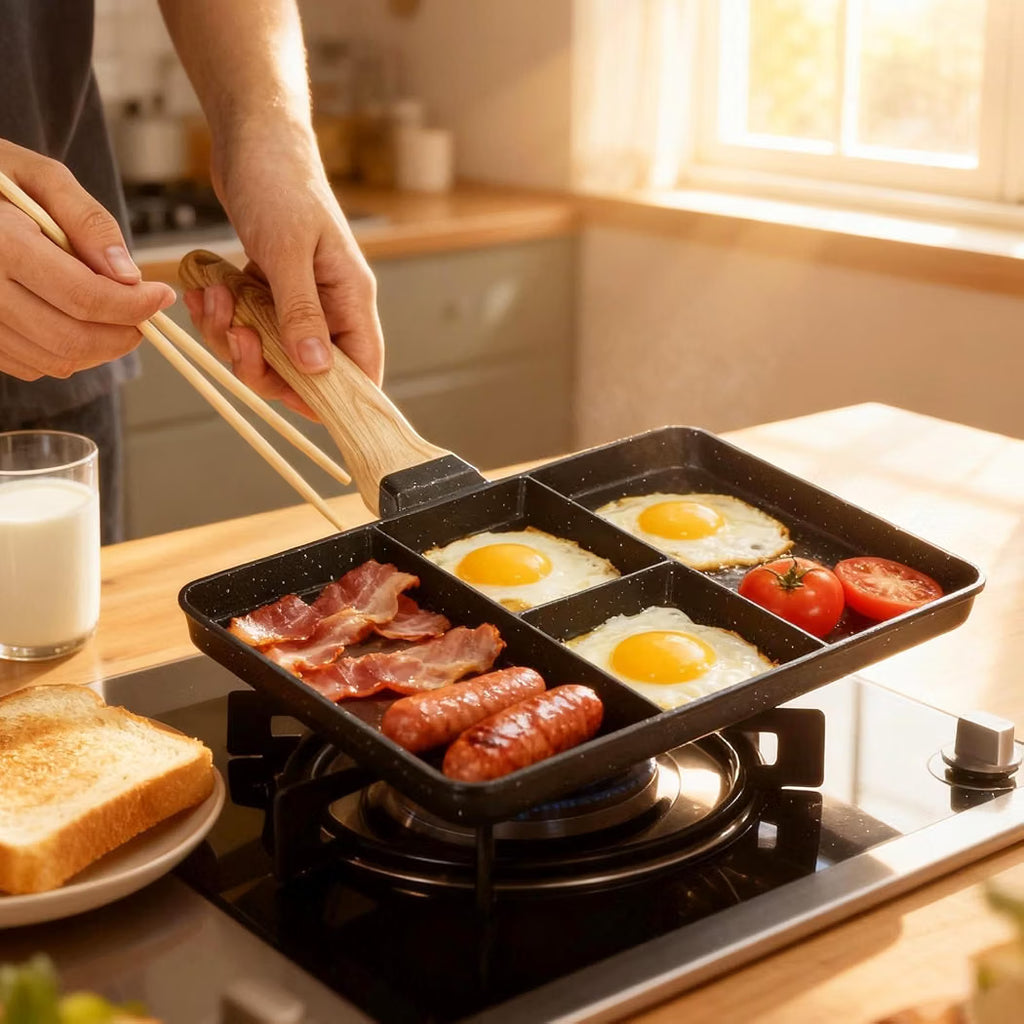 10" Multi-Compartment Non-Stick Frying Pan