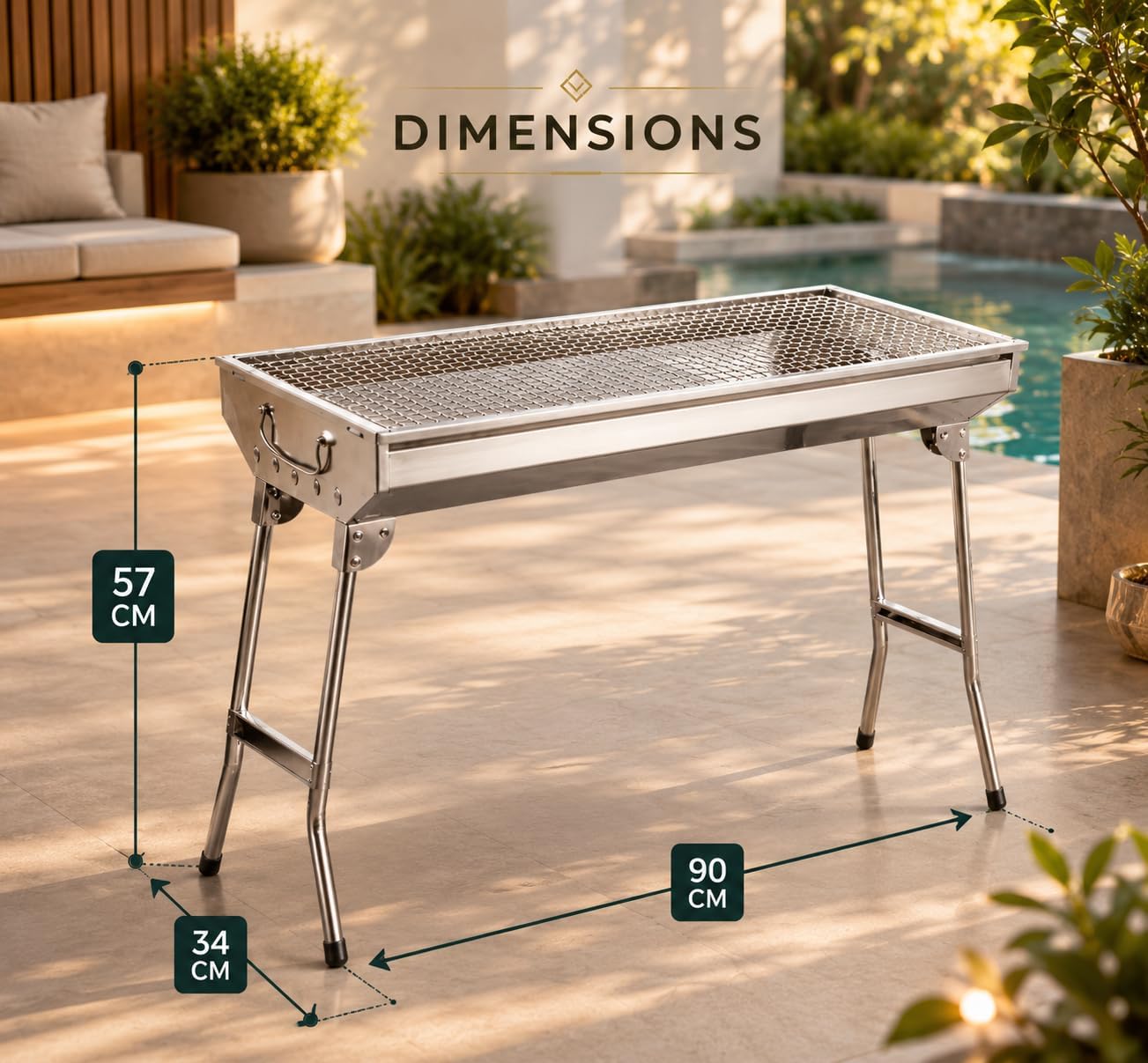 Portable BBQ Grill With Stand