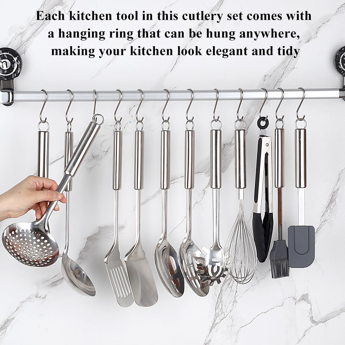 39pc Stainless Steel Kitchen Utencils Set