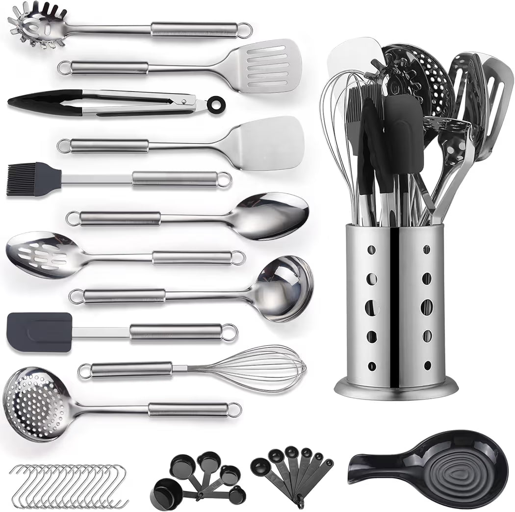 39pc Stainless Steel Kitchen Utencils Set